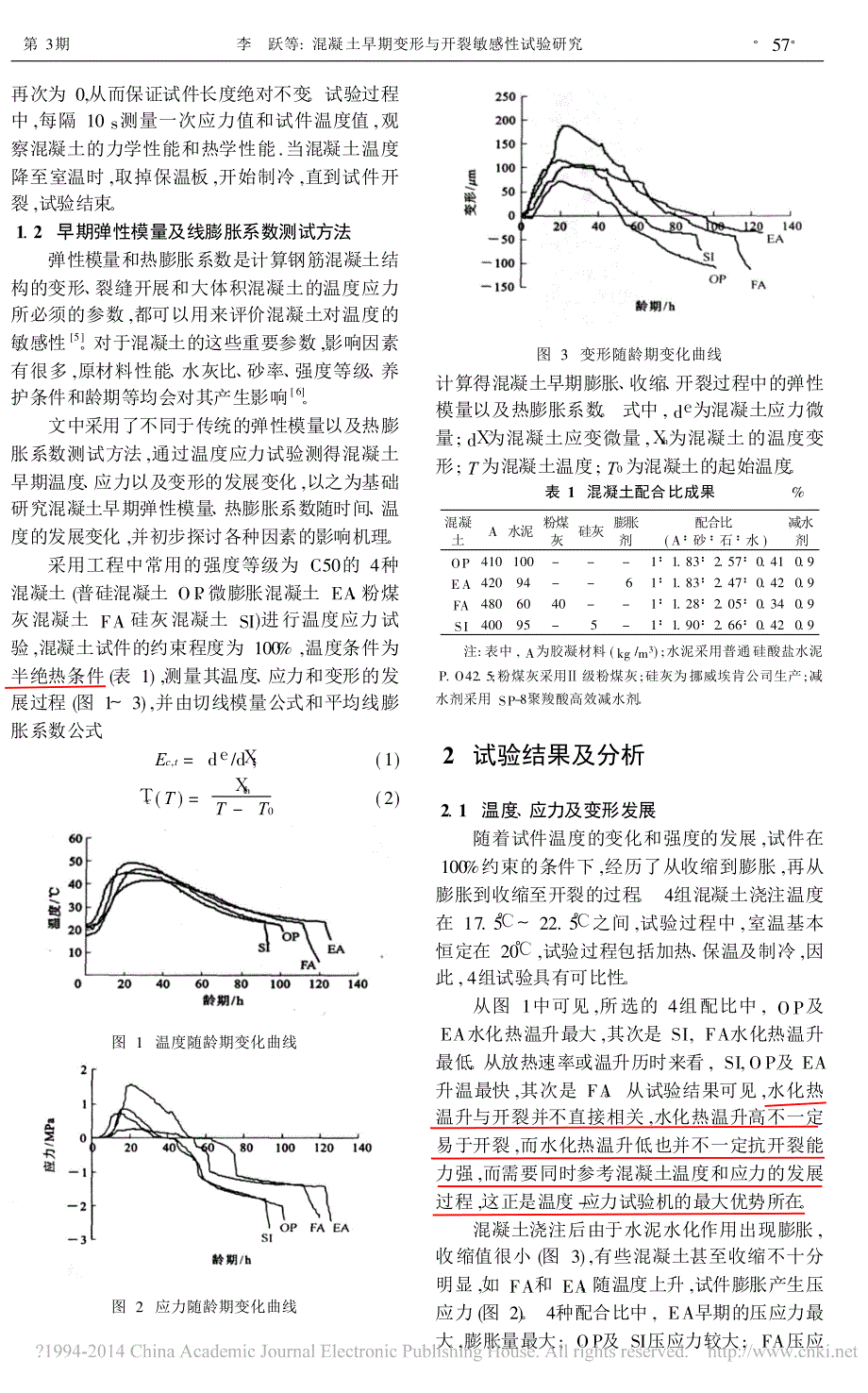 1 混凝土早期变形与开裂敏感性试验研究李跃_第2页