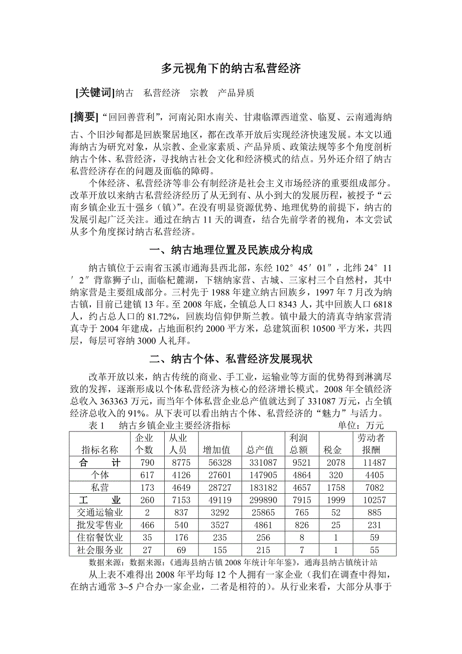 多元视角下的纳古私营经济_第1页