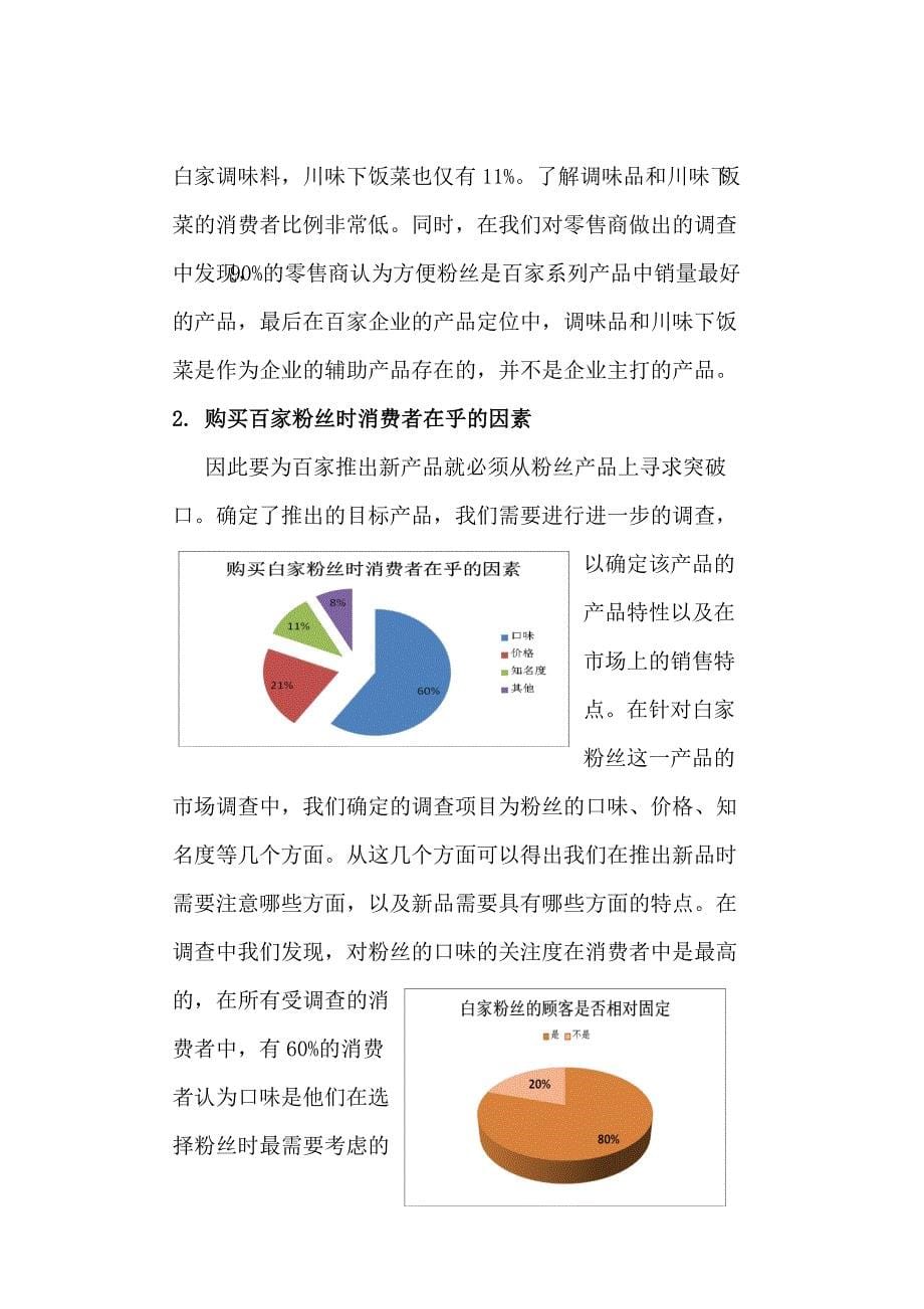 白家粉丝市场调研报告_第5页