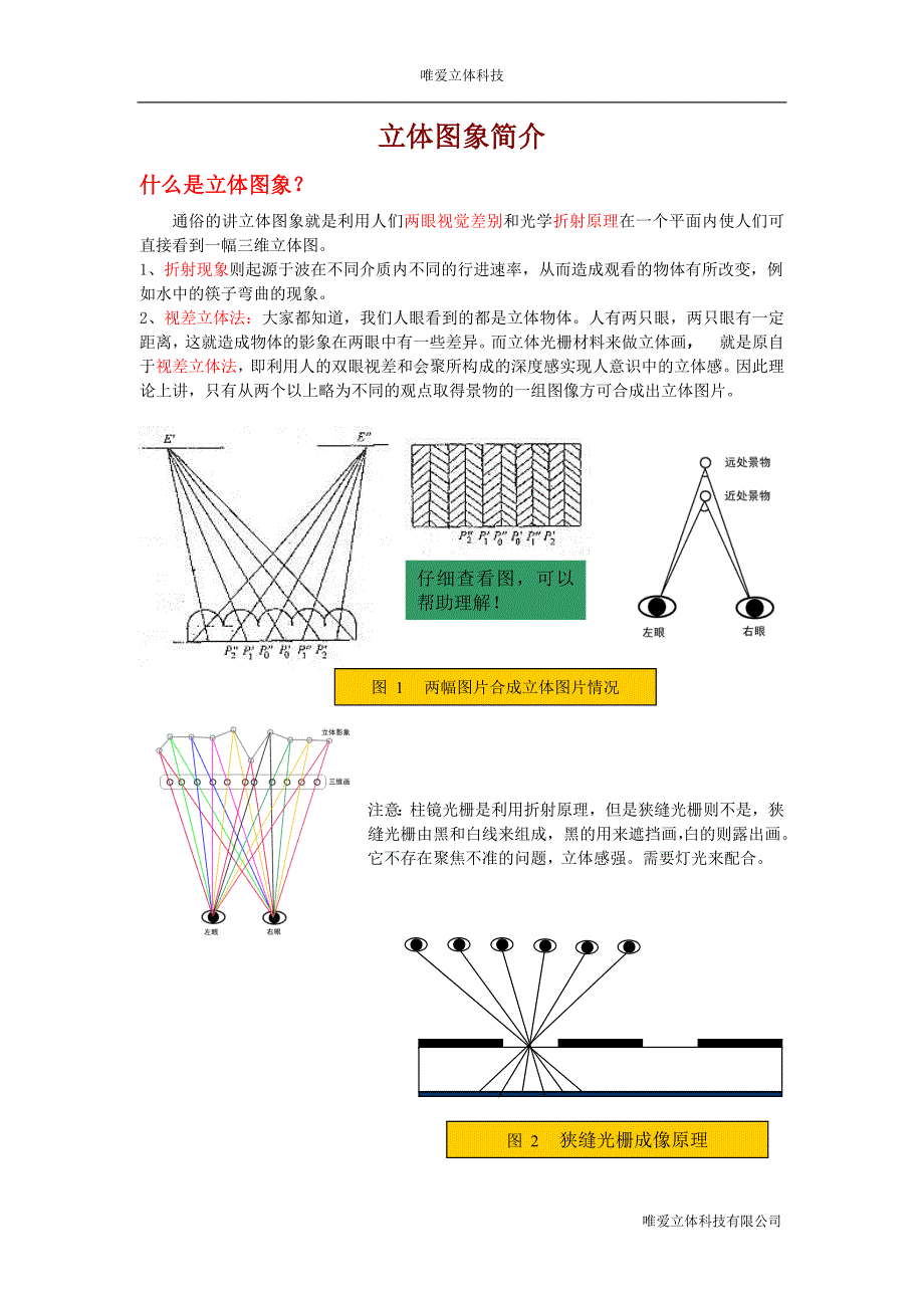 爱维科技D立体画内部技术详解资料_第1页