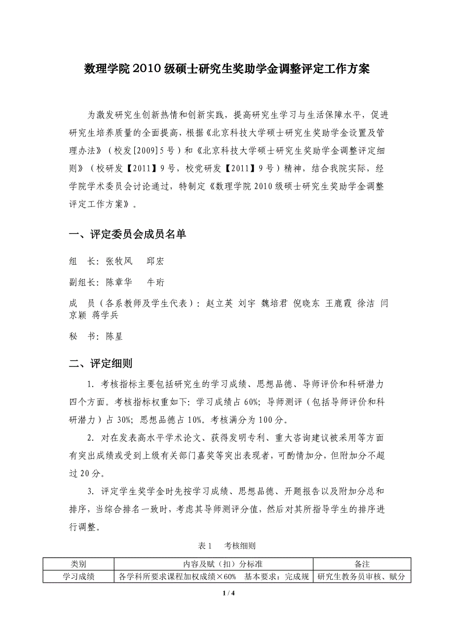 兰州大学法学院学业奖助学金评定细则(修订稿)_第1页