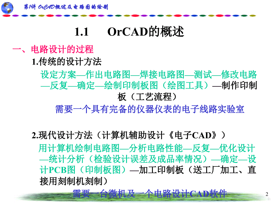 第1讲OrCAD概述及电路图的绘制_第2页