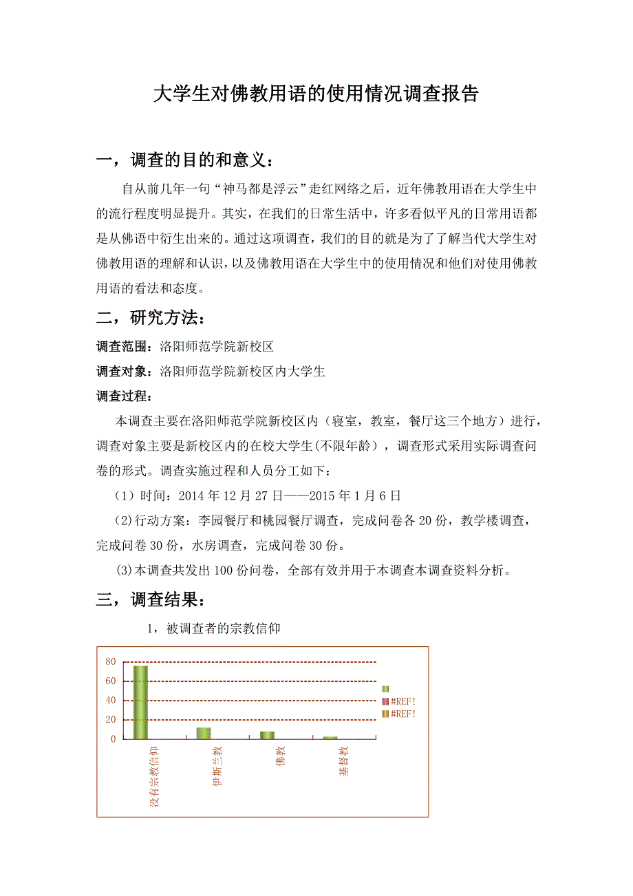 大学生对佛教用语的使用情况调查报告_第1页