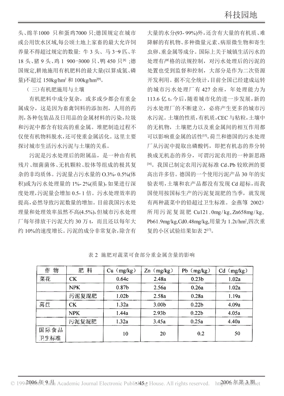 有机肥施用与环境关系的探讨_第3页