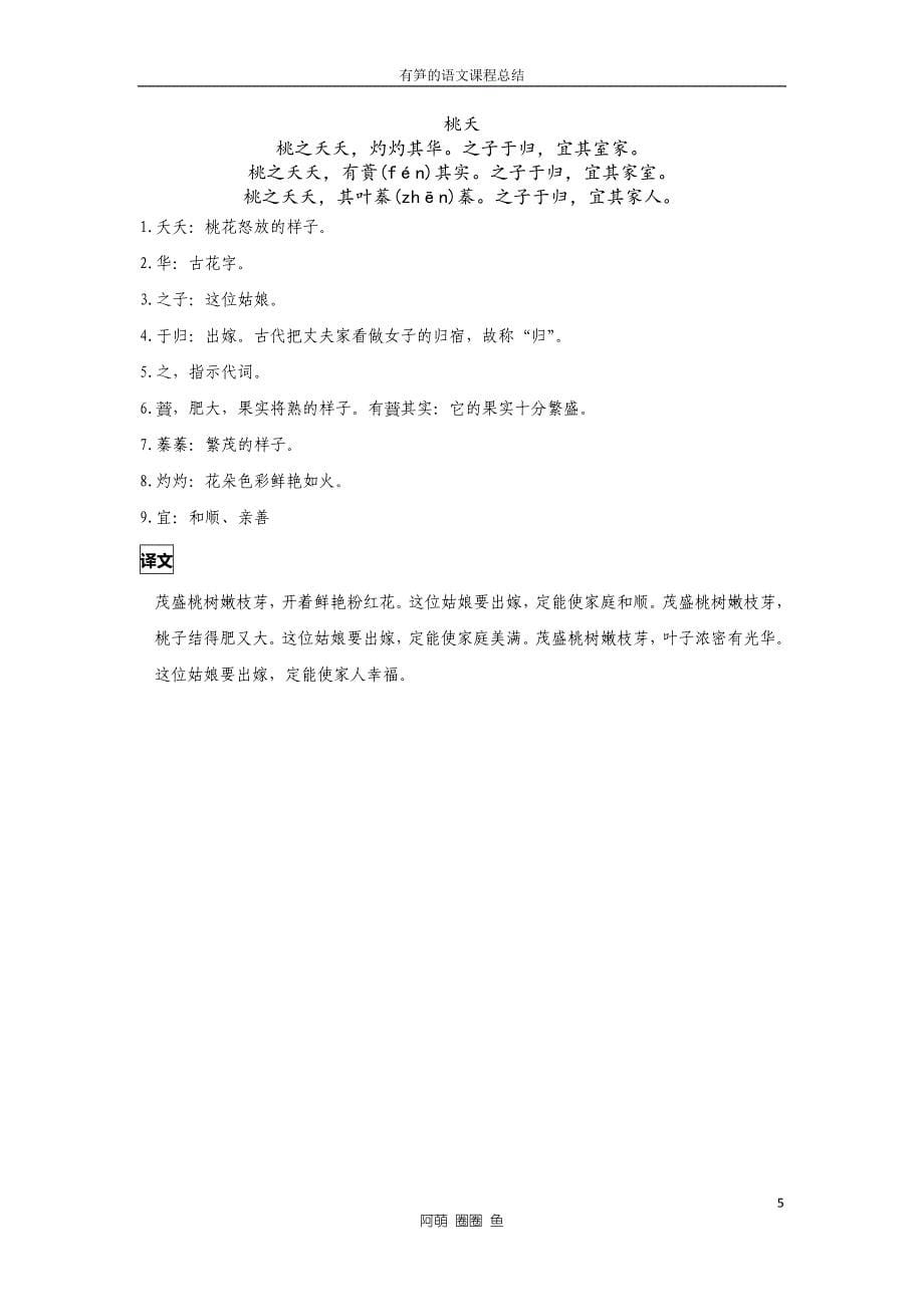 西安交大少年班预科二上期语文期末总结(2012级)_第5页