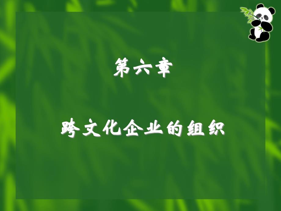 06-第六章跨文化企业的组织_第1页