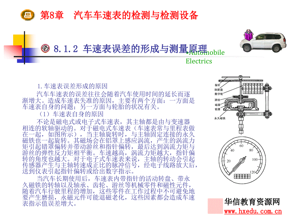 第8章汽车车速表的检测与检测设备_第4页