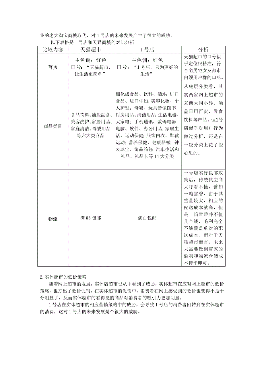 一号店的SWOT分析_第4页