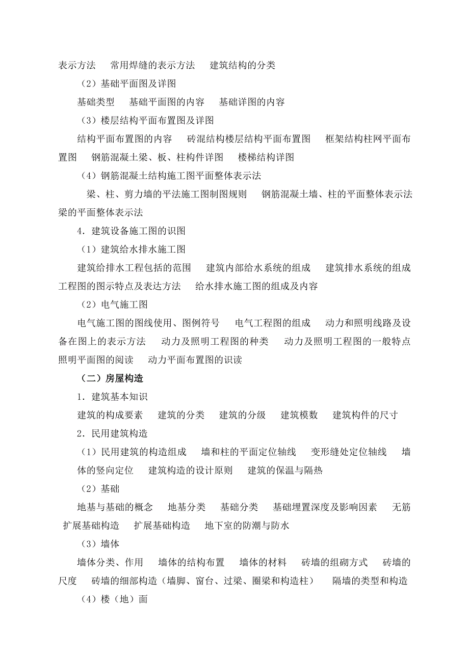 2012-2013湖南土建职称建筑工程考试大纲_第3页