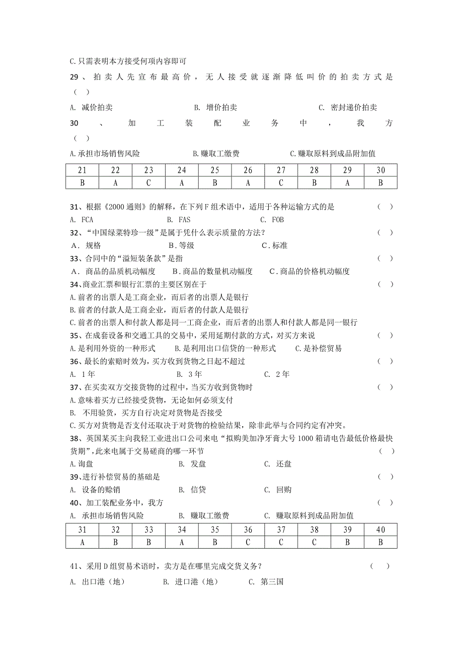 国际贸易实务复习_第4页