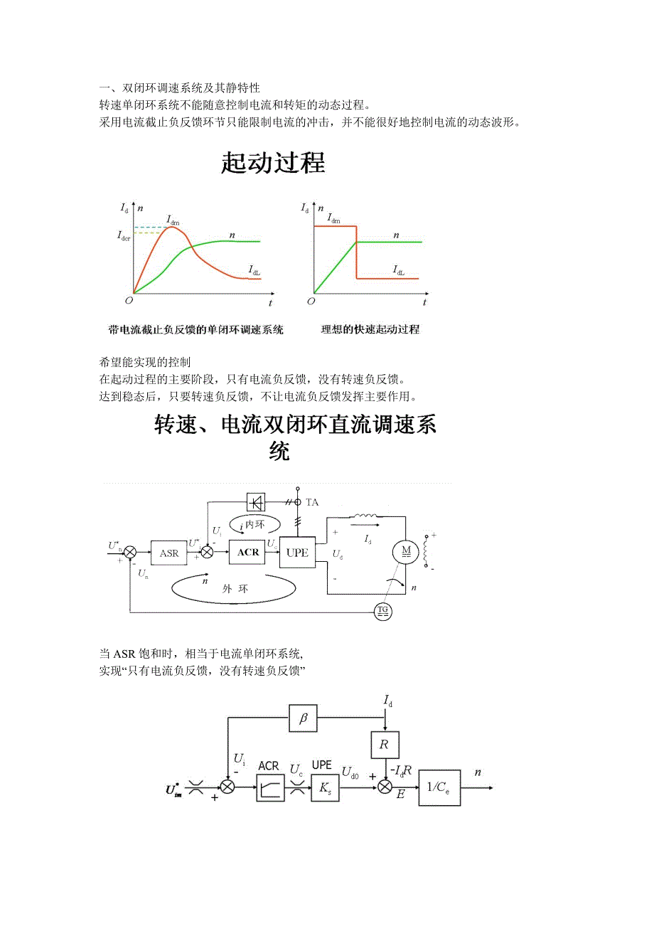 00自控系统课程设计课件-双闭环直流调速系统设计文字版_第1页