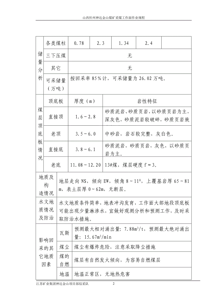 12201综采工作面作业规程_第2页