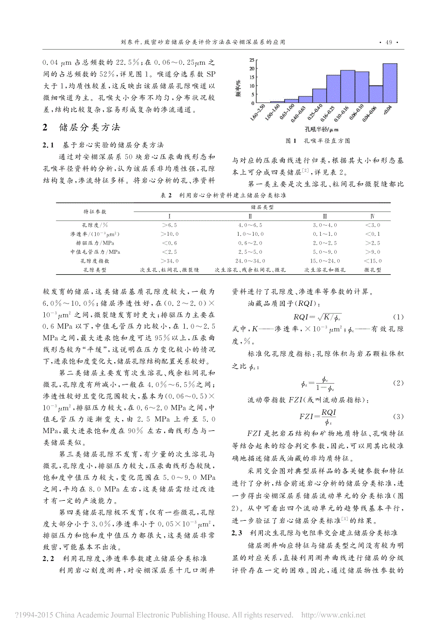 致密砂岩储层分类评价方法在安棚深层系的应用_刘东升_第2页