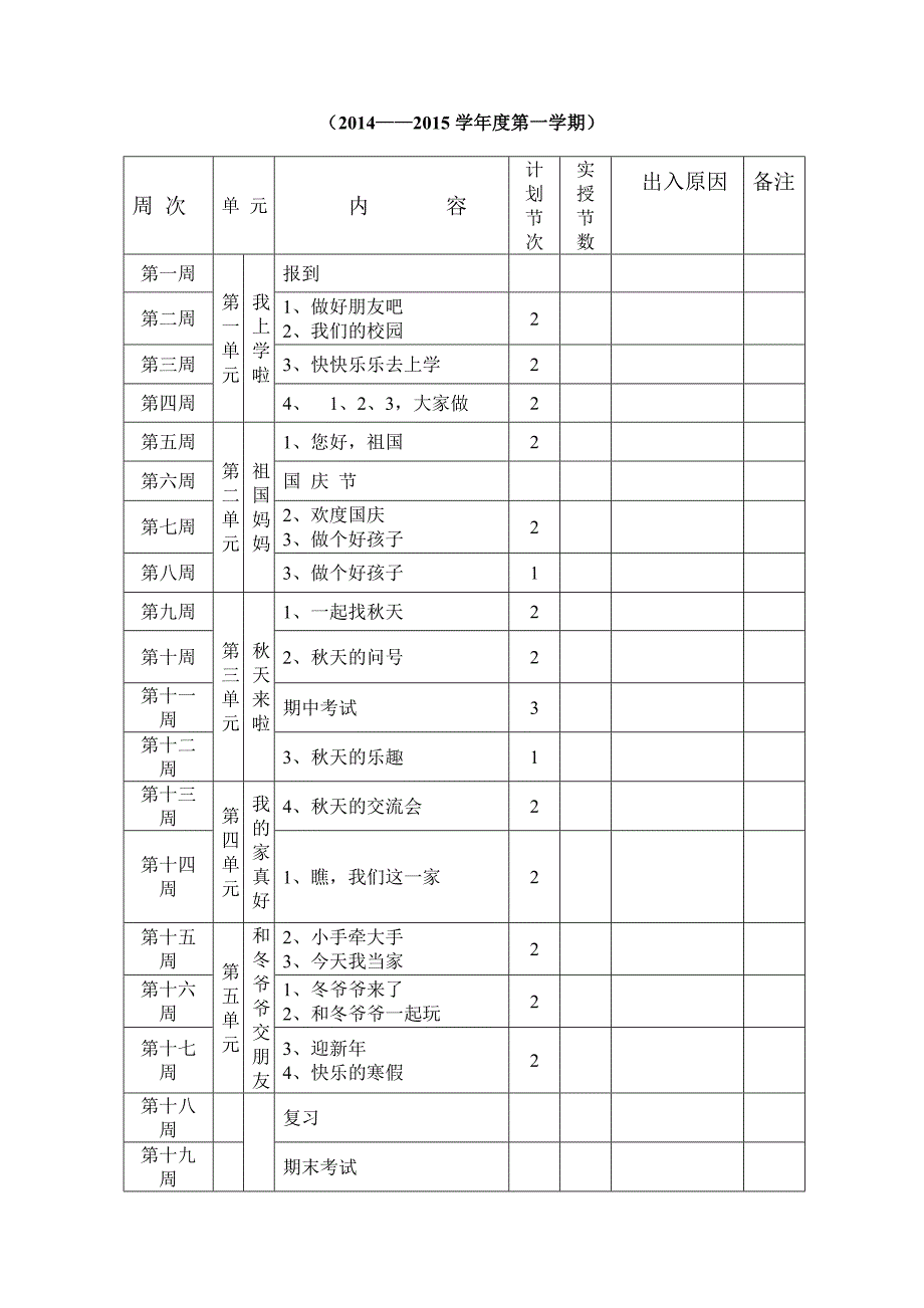 一年级上册品德与生活教案(第一部分)_第3页