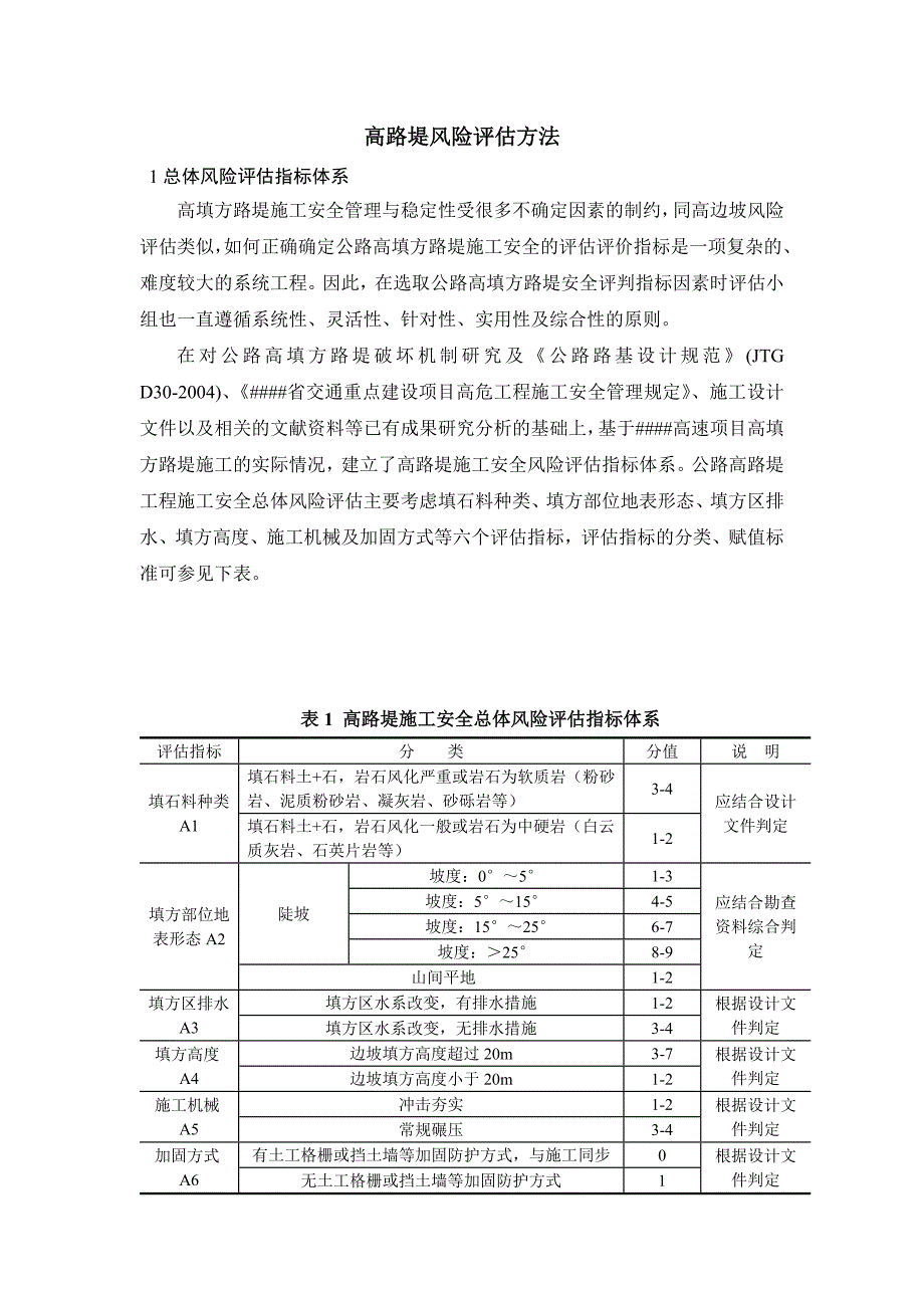 高速公路高路堤风险评估方法_第1页