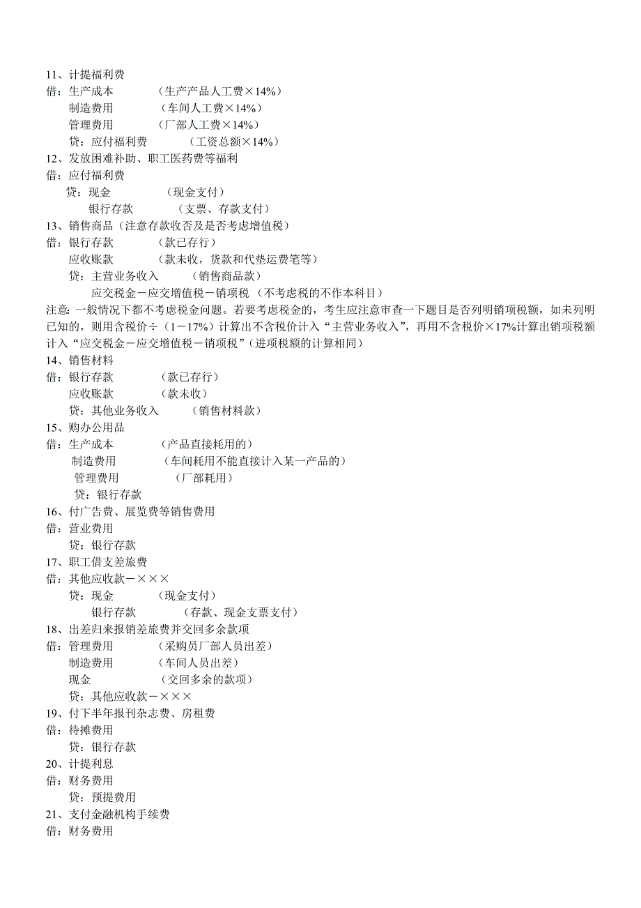 《会计基础》50分大题考前必须背诵点_第3页