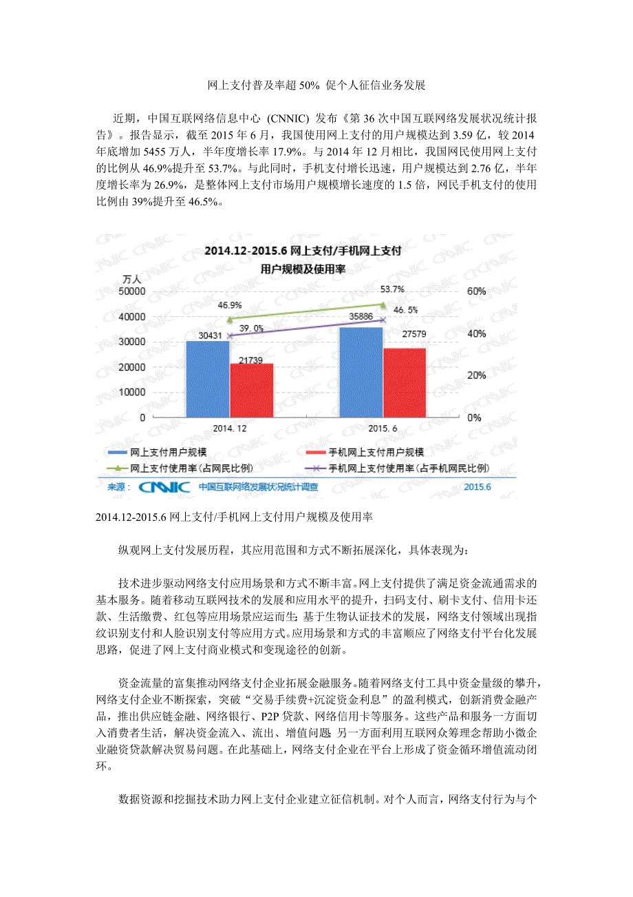网上支付普及率超50%_第1页