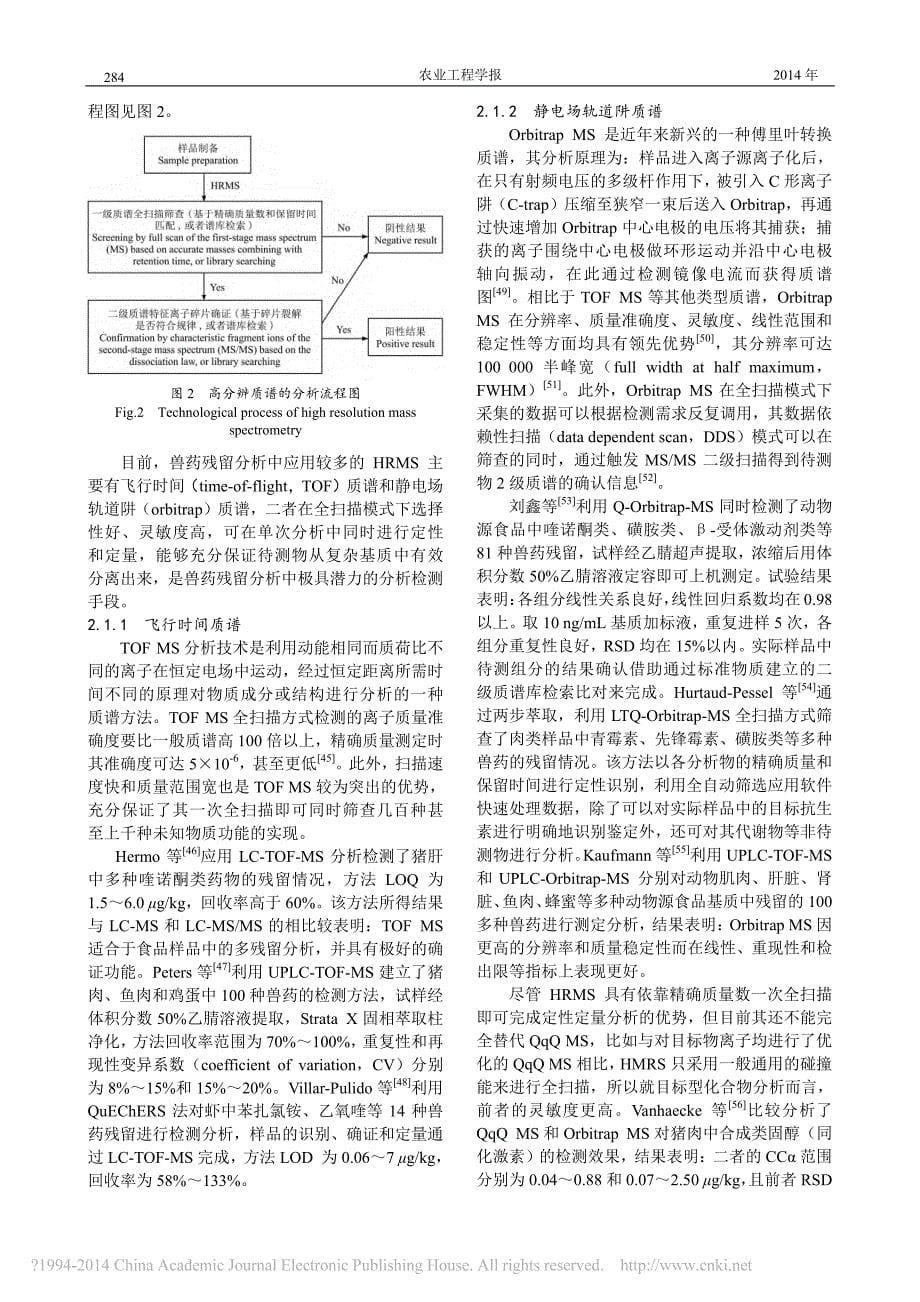 动物源食品中兽药残留高通量快速分析检测技术_孙兴权_第5页