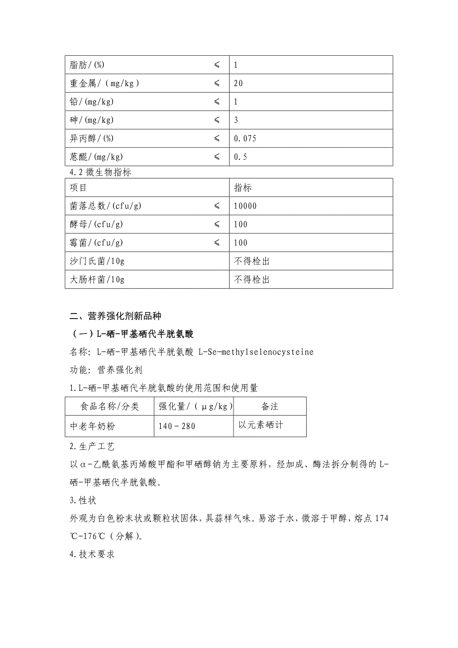 食品添加剂、营养强化剂新品种_第2页