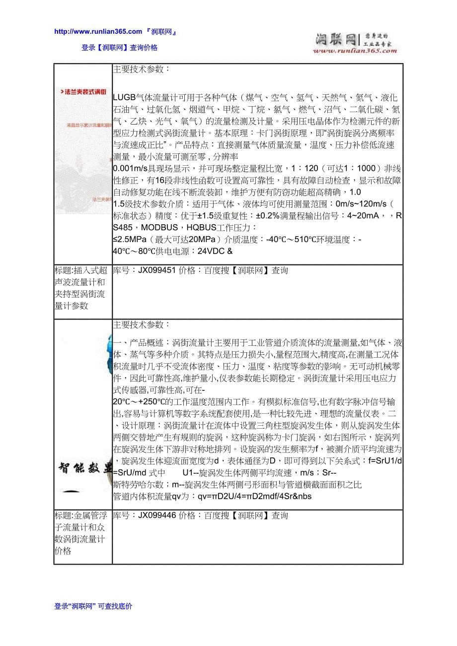 蒸汽流量计DN100和高压液体流量计价格_第5页