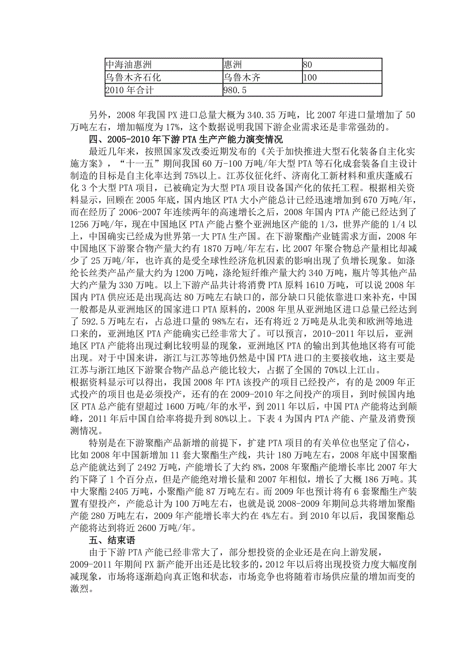 综述PX原料生产工艺以及上下游产能演变状况_第4页