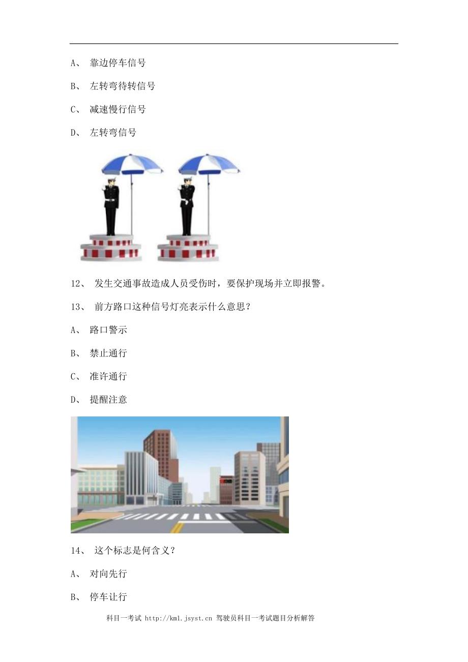 2011东山县学车考试小型汽车仿真试题_第3页