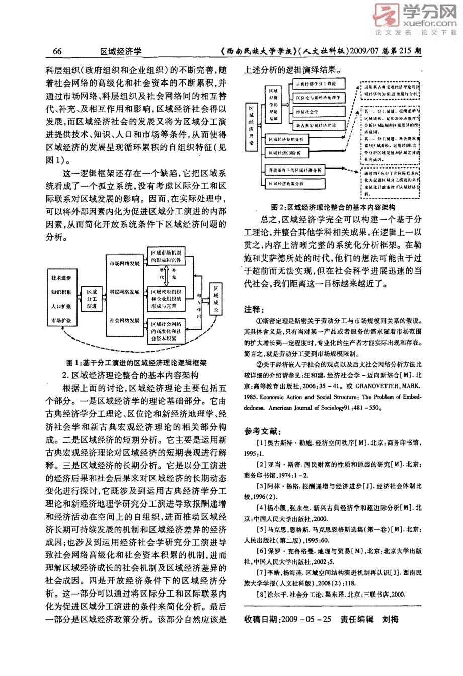 区域经济理论整合的新思路――基于分工理论的多视角综合_第5页