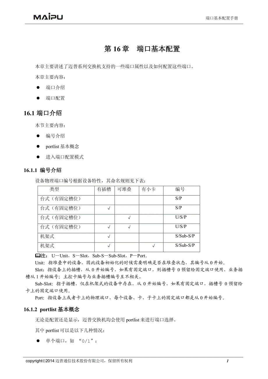 第16章 端口基本配置_第1页