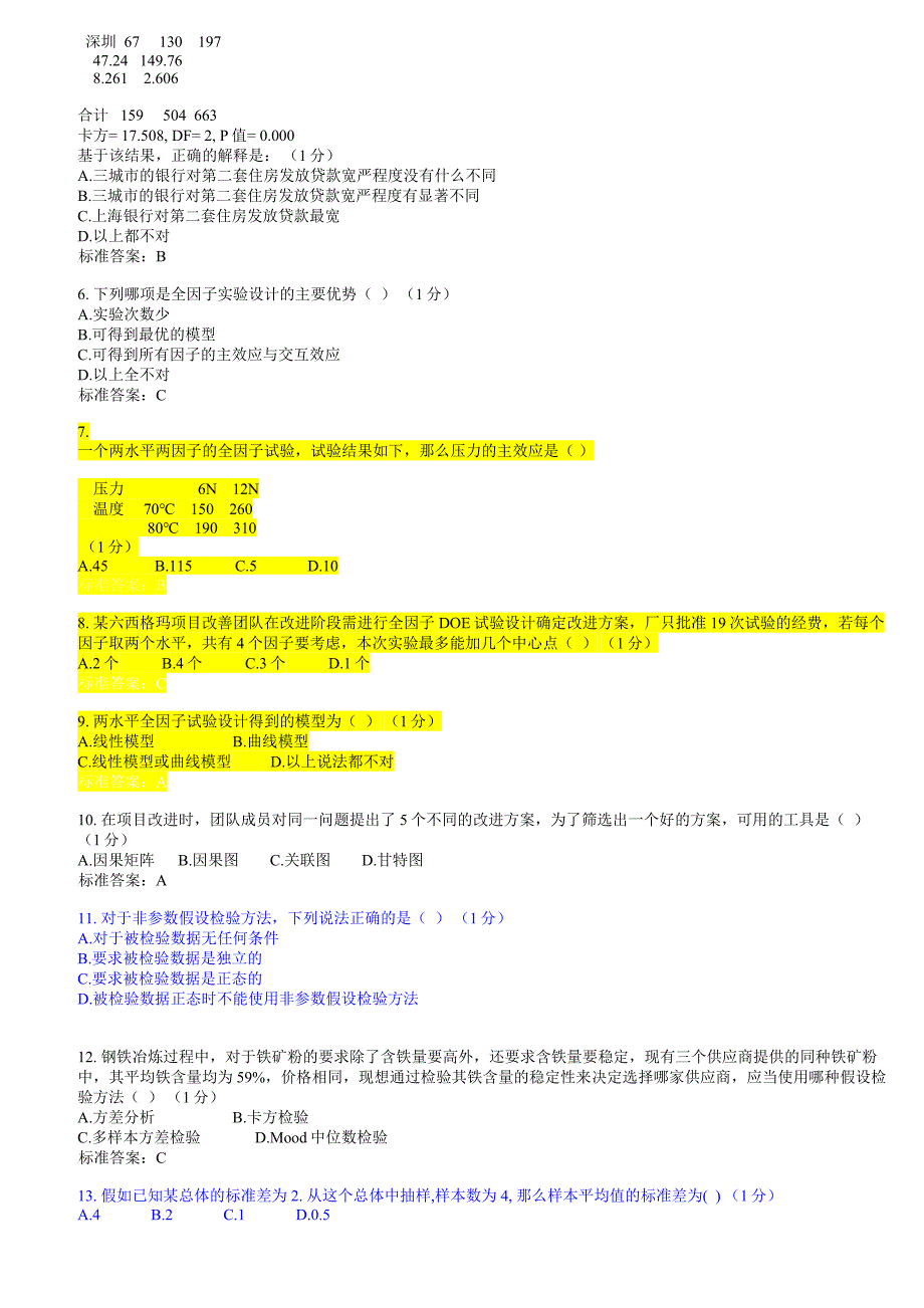 冷硅大学生转正绿带试卷1_第2页