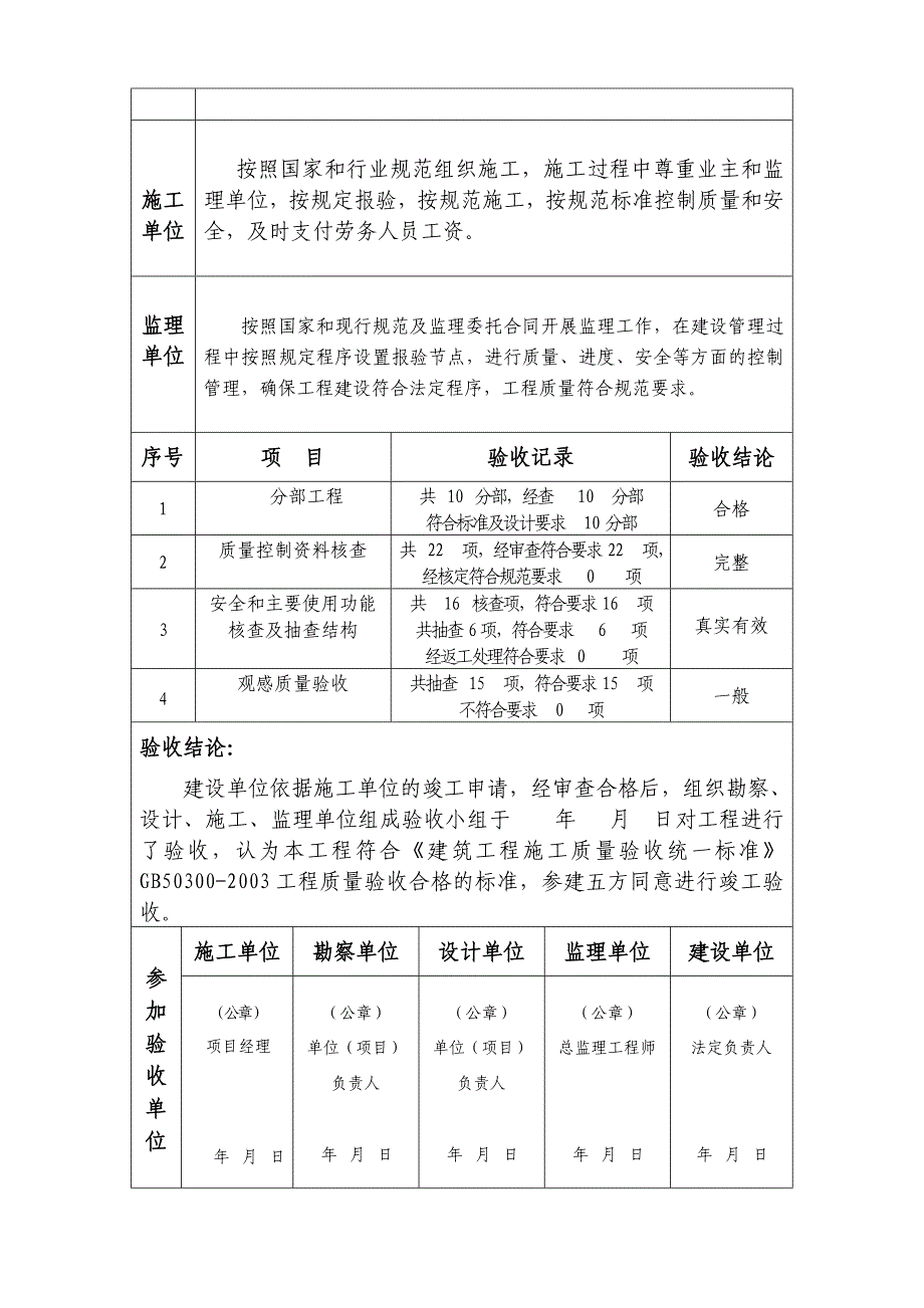 6洛阳建设工程竣工验收意见书_第2页