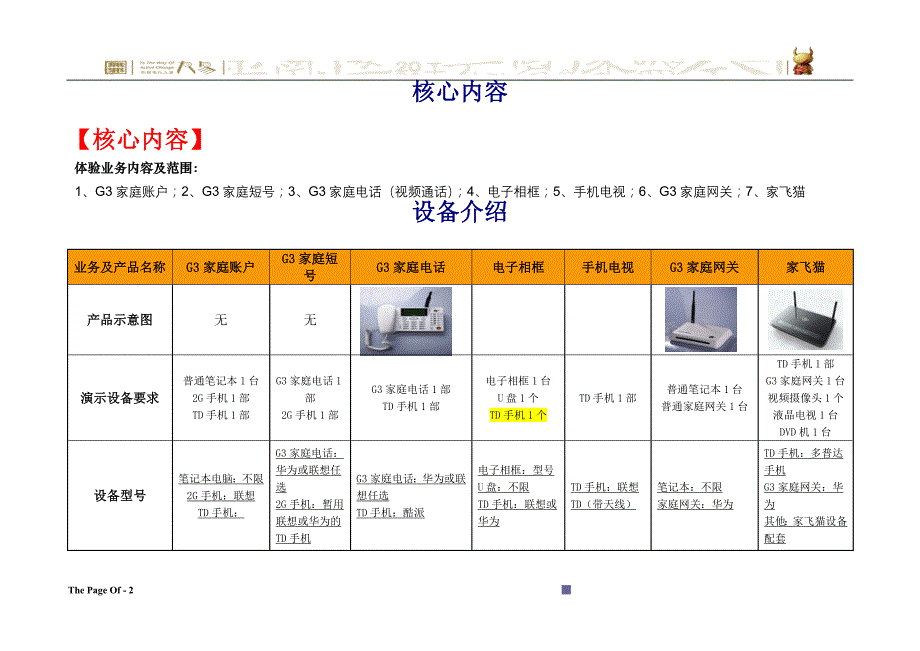 3G指导手册补充文件(业务及产品体验演示指导版)090930_第2页