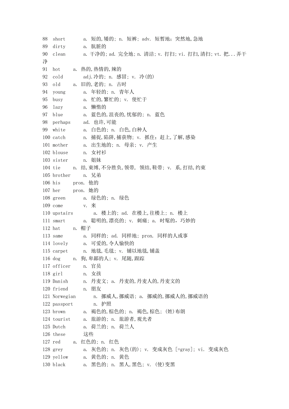 新概念英语第一册单词表_第3页