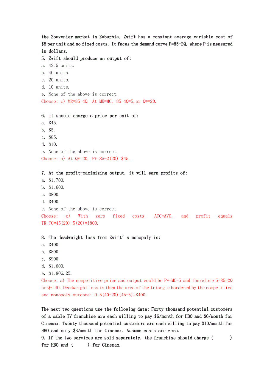 微观经济学作业答案 (2)_第3页