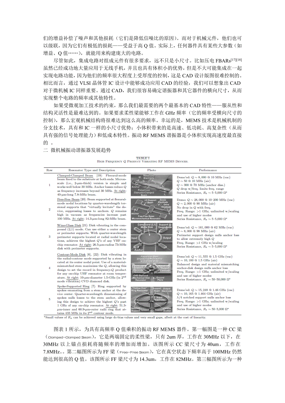 【翻译mems相关论文】微机械振动谐振器的规模集成极其振荡器实现_第3页