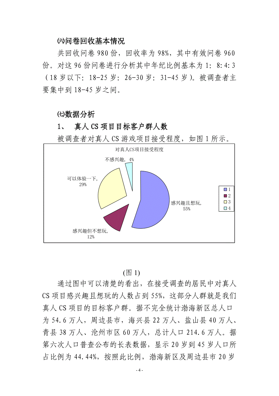 关于真人CS项目目标客户群的调研报告_第4页