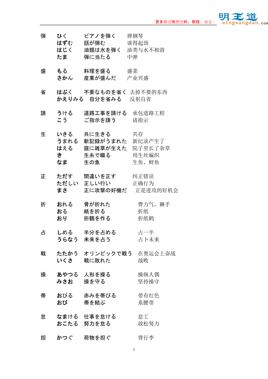 N1攻破“训读汉字读法”考题之多个训读的汉字(下)_第1页