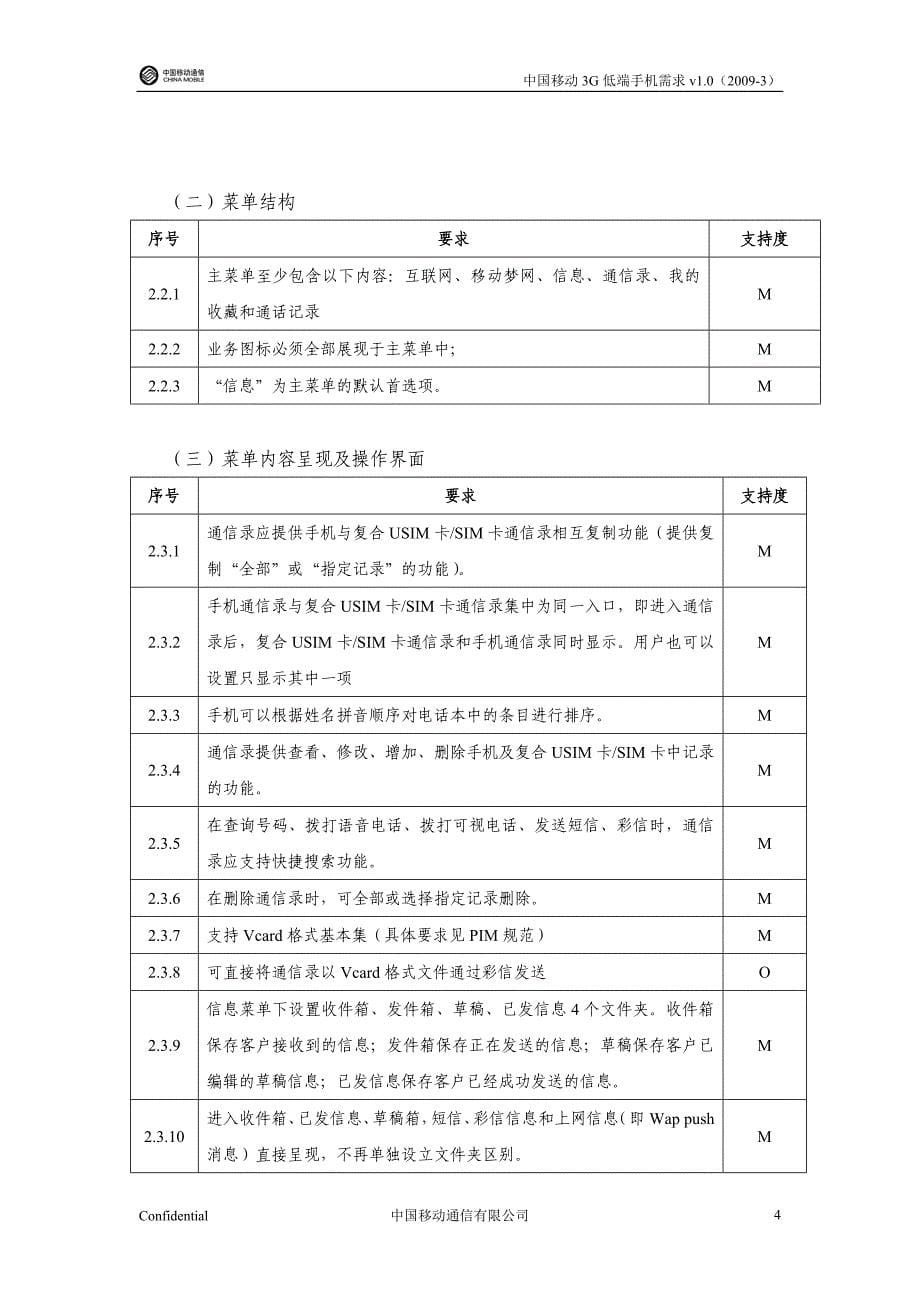 中国移动低价3G手机定制需求_第5页