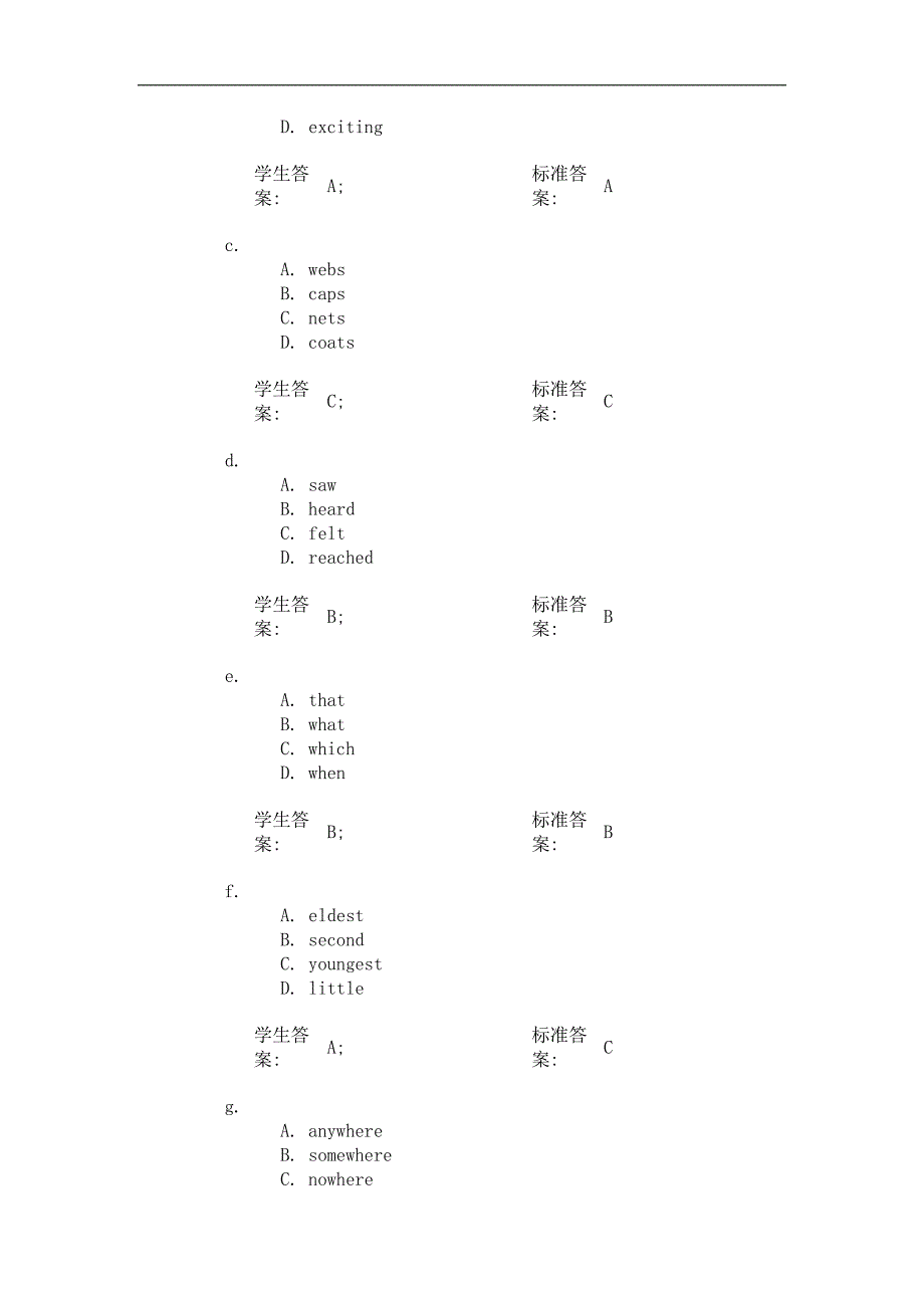 北邮大学英语3第二阶段作业_第2页