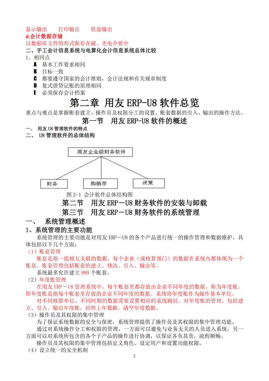 电算化复习资料汇总_第2页