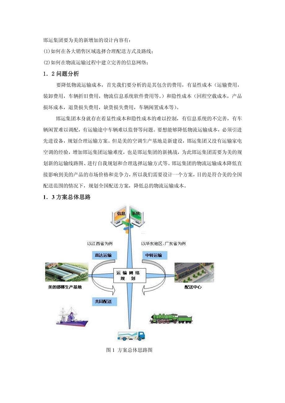 美的家用空调运输网络规划方案_第5页