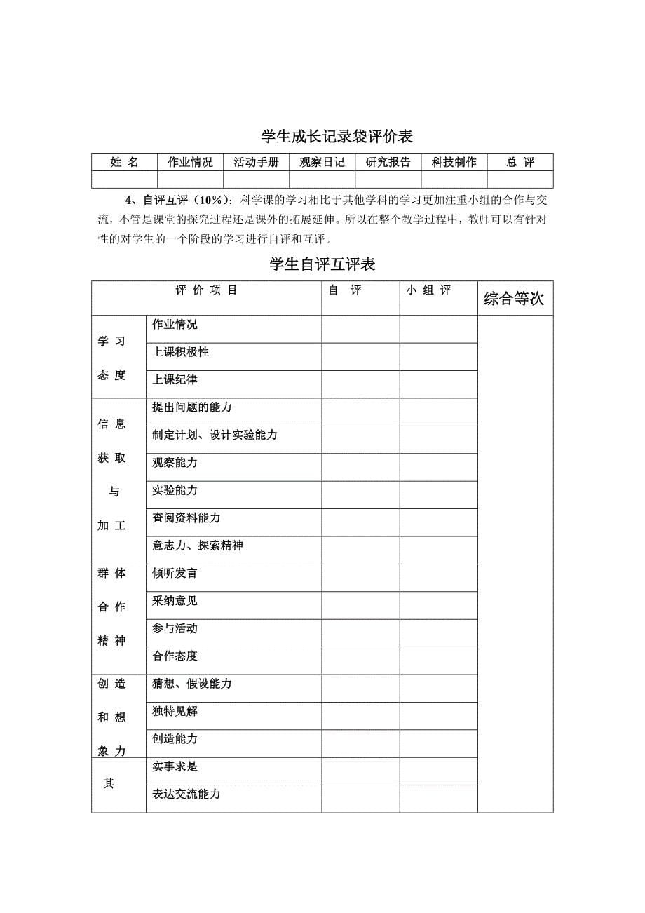 科学课堂教学评价表_第5页