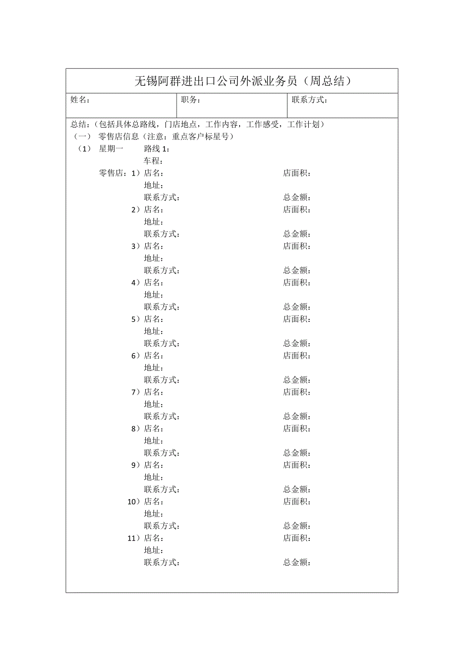 业务员外派周总结_第1页