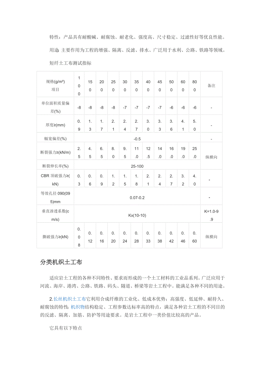 土工布分类 有纺土工布 无纺土工布 简介_第2页