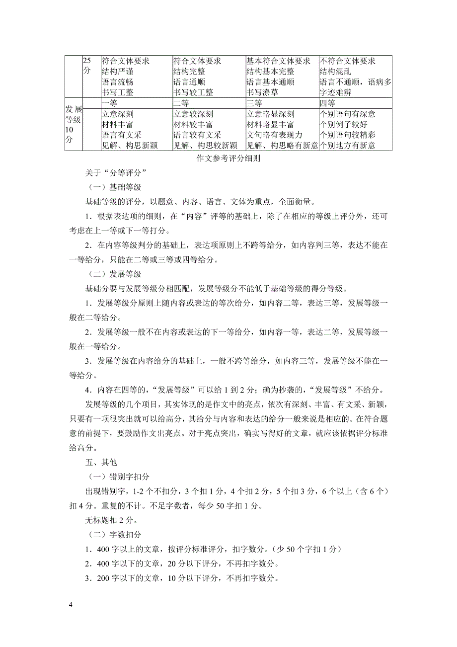 2016届高三惠州市第一次调研考试语文试题(答案)_第4页