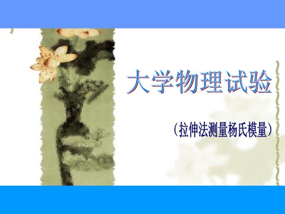 大学物理实验杨氏模量_第1页