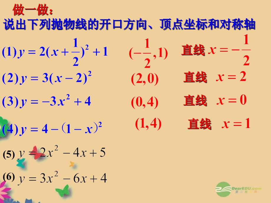 浙江省瞿溪华侨中学2013年秋九年级数学上册 2.2 二次函数的图像课件（3） 浙教版_第3页