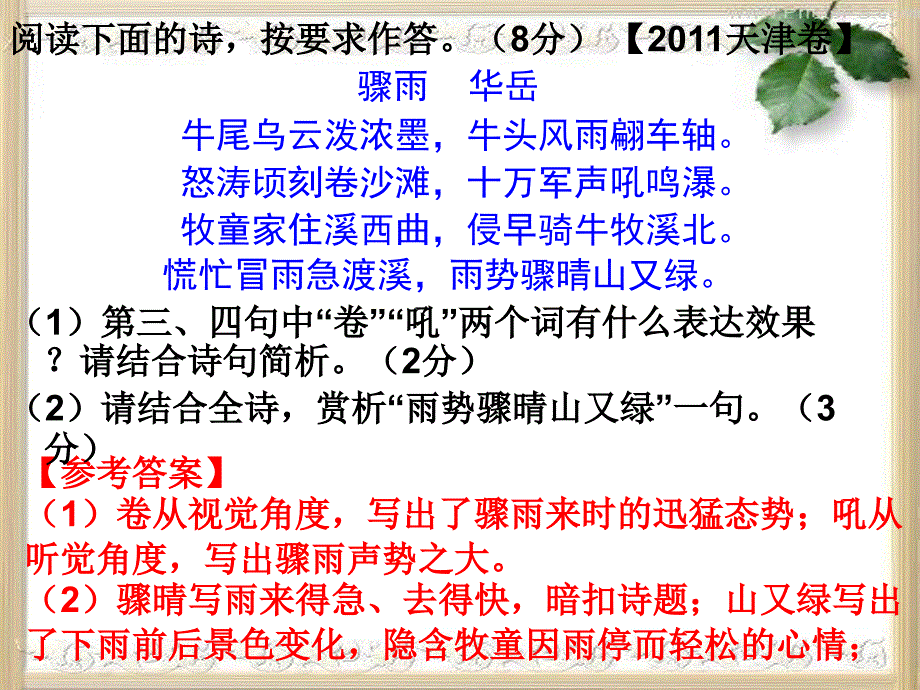 诗歌的语言类鉴赏之炼字用_第3页