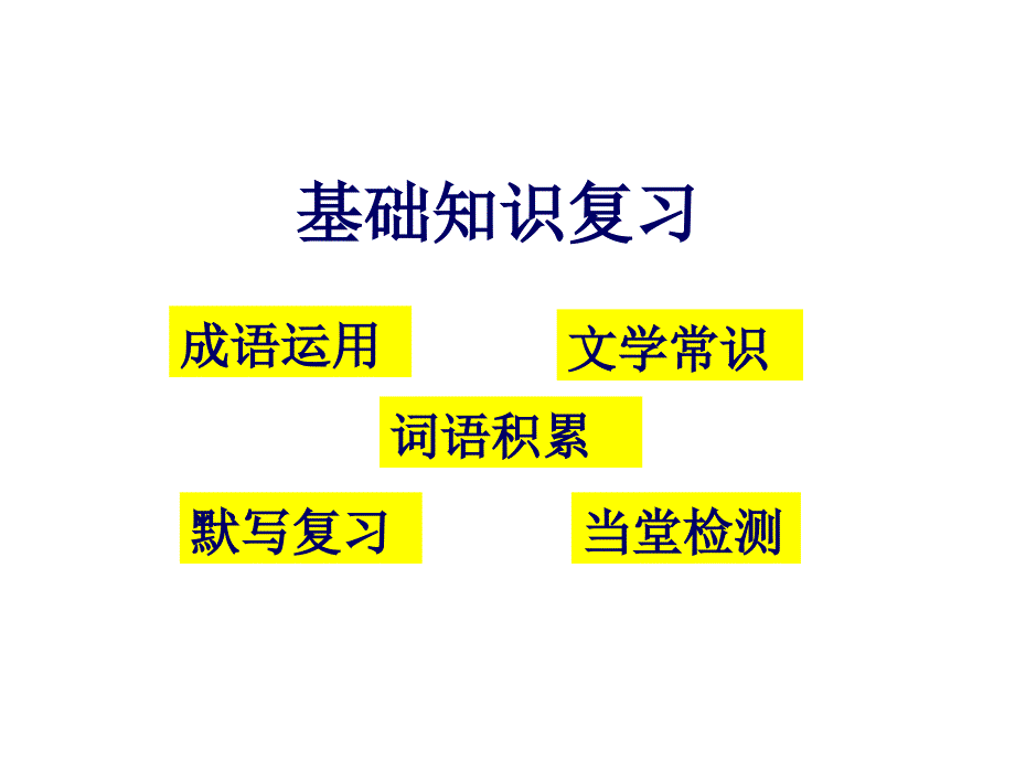 七年级语文上册《基础知识复习》课件_第1页