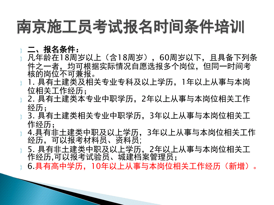 南京施工员考试报名时间条件培训_第4页