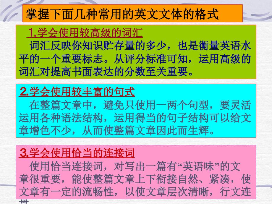 高考书面表达的最后冲刺_第3页